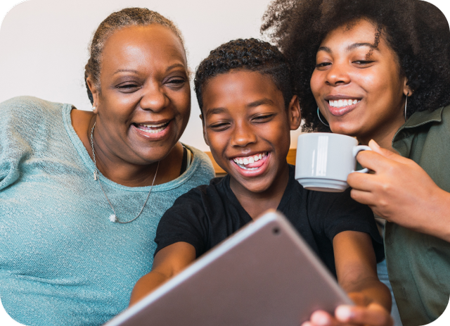 Group of friends shopping together
